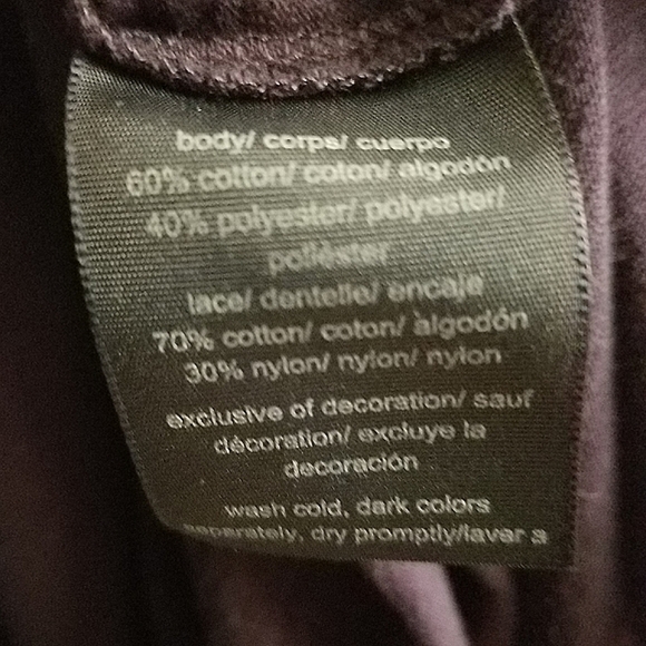 Tommy Hilfiger Blue Knit Short Sleeve Lace Star Top Size L - Picture 6 of 7